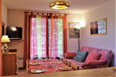 Image de Pied des pistes de ski, 3ème étage, balcon, télévision, casier à ski, 42m², Risoul