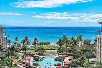 Maui Resort Rentals: Honua Kai – 5 Total Bedrooms, 7th Floor Stunning Deluxe Ocean and West Maui Mountain Views!