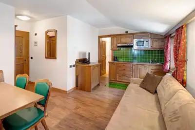 Image de Appartement \"Casa San Marco N 8\" avec vue sur les montagnes, jardin et Wi-Fi.