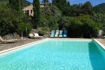 Image de Les Cypres with private swimming pool and view