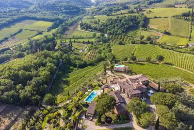 Image de Maison de vacances privée avec climatisation, piscine privée, Wifi, Tv, vue panoramique, parking