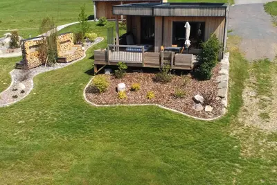 Chalet luxe l'écureuil avec spa privatif au domaine Nature Cottage Vosges