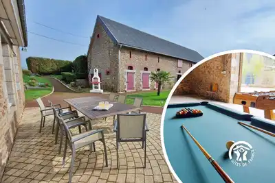 Image de Gîte familial avec salle de jeux, vélos, pétanque et pêche près de Juvigné