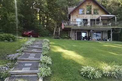 Image de Valhalla on the Lake - Otsego Lake A-Frame home with terrific view + waterfront