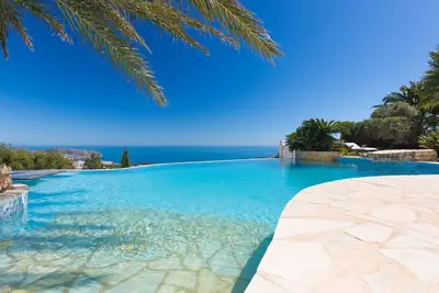 Wonderful private modern luxury villa with panoramic views of the sea, Moraira and mountains