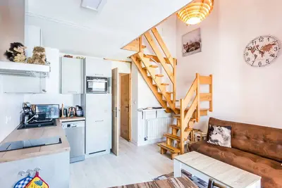 Image de Duplex 3 pièces rénové avec balcon, proche pistes et commerces à Montchavin (La Plagne)