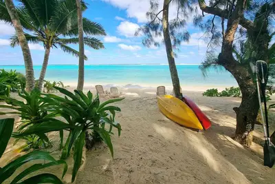 Image de Natura Lagoon Bungalow 2 - a 2bm bungalow on the beach at Titikaveka, Rarotonga!