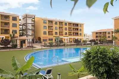 Image de Maison de vacances \"Appartement El Mocan - Palm Mar\" avec piscine partagée et Wi-Fi