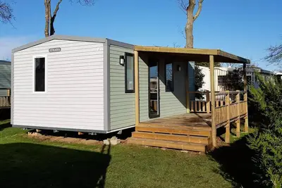 Image de Mobilhome Ocean Confort 27m² - 2 chambres \/ terrasse couverte + Tv 4 personnes