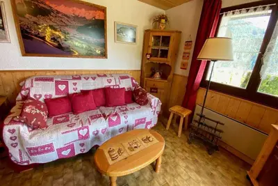 Image de Rez-de-chaussée, vue montagne, terrasse, télévision, 36m², Le Grand Bornand