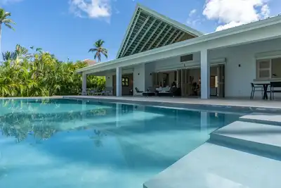 Beachfront villa at Coson beach