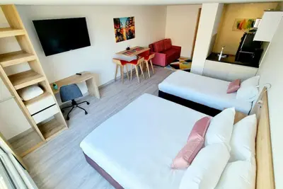 Loft Queen Bed + Single Bed