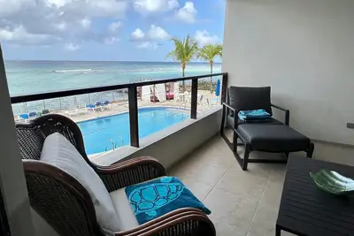 3 Bedroom Waterfront Condo - Walk out to pool.