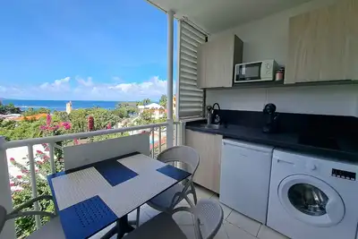 Appartement vue mer avec piscine Tartane
