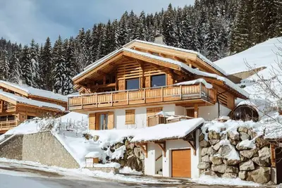 Image de 5*, Chalet mit Panoramablick, in der Nähe von Pisten, Spa, Sauna & Hamam