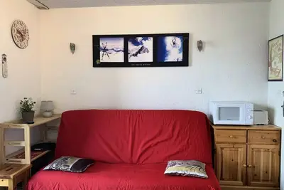 Image de Studio cabine 24m2 pour 4, balcon vue panoramique