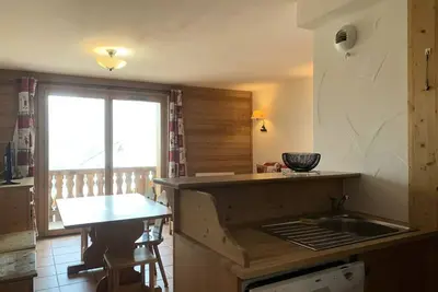 Image de Lumineux et agréable 2p avec grand balcon est, situé dans un hameau typique montagne, Pra Loup
