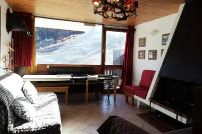 Image de Agréable 2p sur pistes, en face de point de rdv des écoles de ski, centre Pra Loup