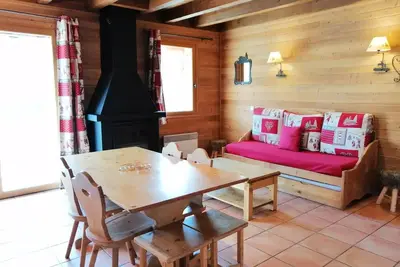 Image de 1/2 komfortables und geräumiges Chalet für 6, schöne Bergblick, Pra Loup