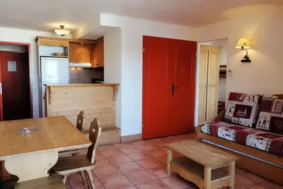 Image de Sehr schöne 2 Zimmer für 6, Bergstil mit schöner Aussicht und Balkon, in Pra Loup