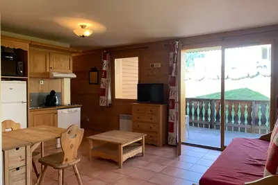 Image de Studio cosy pour 4 pers. , déco montagnarde, balcon ouest, calme - Pra Loup