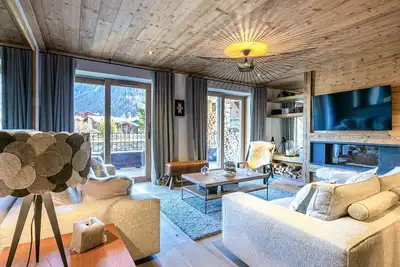 Image de Luxueux 4 pièces avec balcon, cheminée et services conciergerie à Val-d'Isère