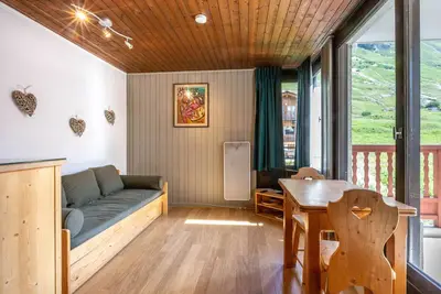 Image de Studio coquet et soigné avec tout l'équipement nécessaire au centre de Val-d'Isère