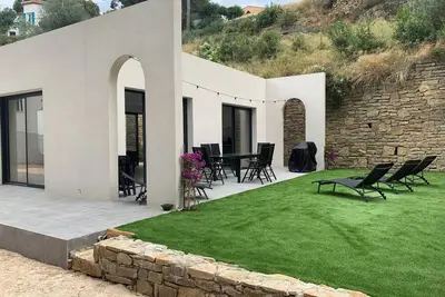 Image de Villa neuve quartier Fonsainte prox. plage\/gare, jardin, spa, Bbq, parking privé