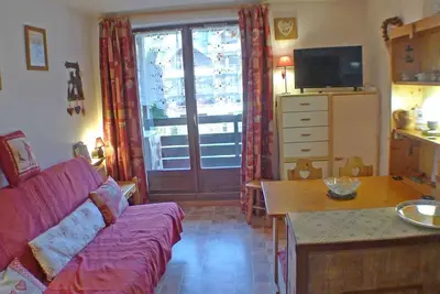 Image de Studio coquet avec balcon et parking, centre de Samoëns