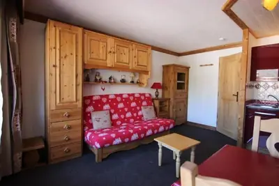 Image de 200m du centre station, 2ème étage, balcon, télévision, 24m², Val Thorens