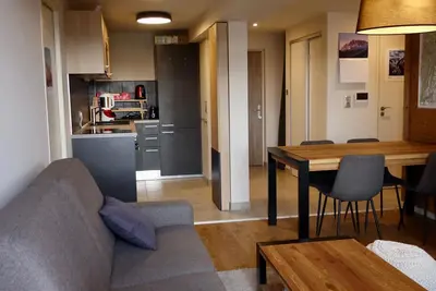 Image de Appartement moderne, proche centre, balcon Est, 6 pers. , casier à ski, navettes gratuites, Arc 1800