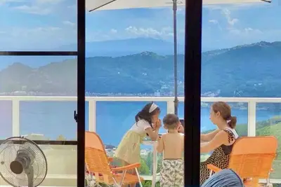 Image de Ocean view cloud sea hot springs fireworks Bbq large playground equipment photography Atami Tenku