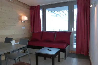 Image de Studio cozy aux pieds des pistes, balcon, animaux admis
