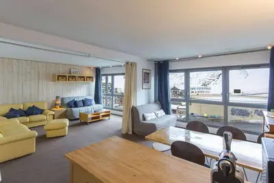 Image de Grand studio lumineux pour 6 pers, centre station, proche pistes