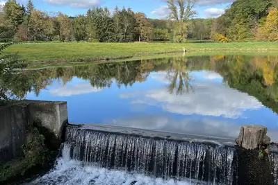 Image de Charming cottage with pond and waterfall view