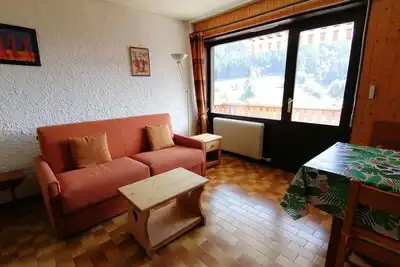 Image de 1er étage, vue montagne, balcon, parking, télévision, 40m², Le Grand Bornand
