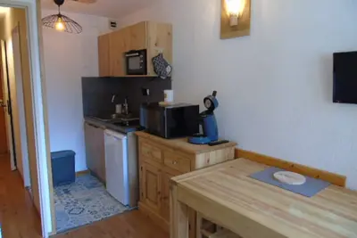 Image de Studio rénové pour 3 pers à Valfréjus, proche télécabine, parking gratuit