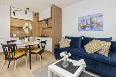 Nowa Letnica | For 4 guests | Balcony & Parking
