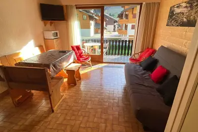 Image de Studio cosy au pied des pistes de Crêt Béni, sud avec balcon, parking inclus!