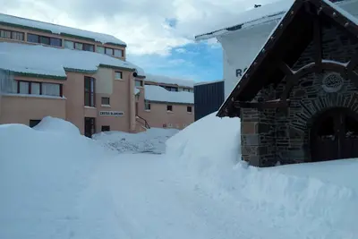 Image de 100m from the slopes, Panoramic View not overlooked, Apt 4. 5 places, Résid. calm.