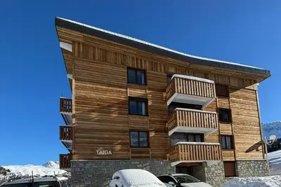 Image de 3ème étage, vue vallée, balcon, casier à ski, 20m², La Plagne