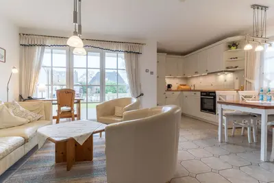 Image de Komfortable 3-zimmer Erdgeschoßwohnung mit Terrasse und Strandkorb in Deichnähe
