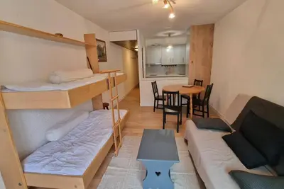 Image de 4ème étage, balcon, télévision, casier à ski, 38m², Les 2 Alpes