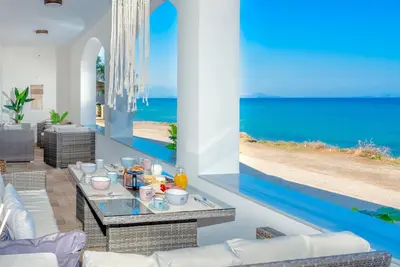Sky Beachfront Villa with private pool