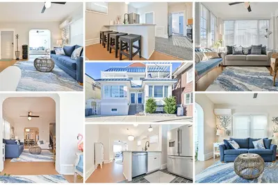 Image de Newly renovated house across from the beach, center of town