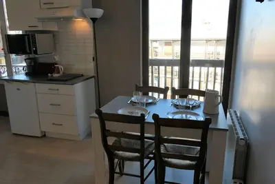 Image de Studio 4 pers avec coin nuit, balcon et parking, à 500m des télécabines à Saint-Gervais