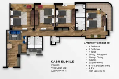 Image de Arabesque Apartment in Central of Cairo