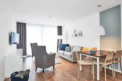 Image de Strandnahes, Modernes Apartment mit Westbalkon Inkl. Schwimmbad- & Saunanutzung
