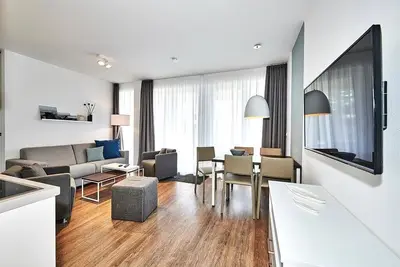 Image de Apartment Nahe Nordsee mit GroĂźer Terrasse Inkl. Schwimmbad- & Saunanutzung