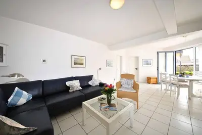 Image de Familien-ferienwohnung mit Terrasse, Strandkorb & Gartenzugang - 70 m zum Strand